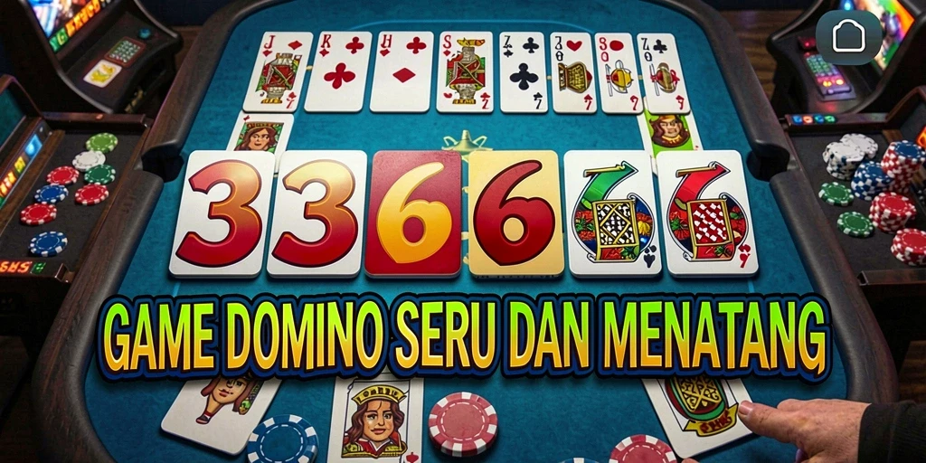 Screenshot gameplay menunjukkan serunya bermain Domino di 333666.