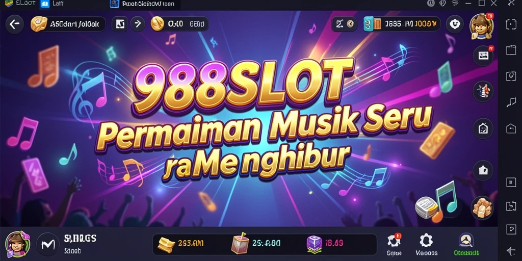 Tampilan utama gameplay seru di 988SLOT dengan lagu-lagu menarik.