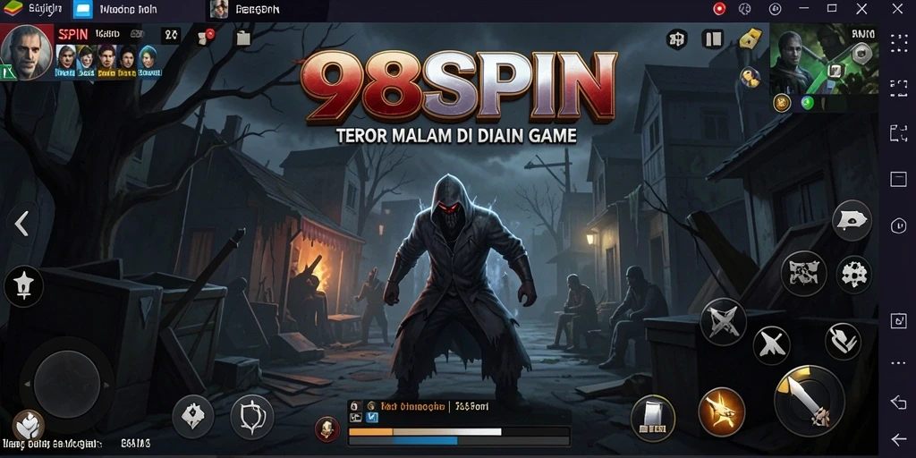 Tampilan gameplay 98SPIN yang menakutkan dan mendebarkan.