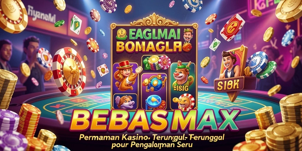 Screenshot gameplay BEBASMAX menampilkan suasana kasino yang seru.