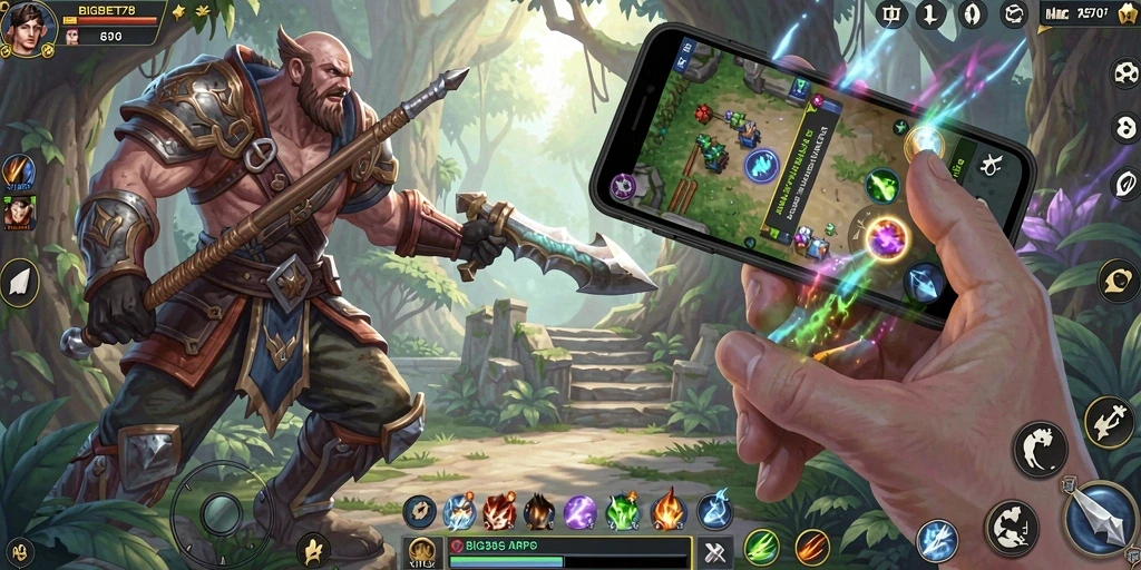 Screenshot gameplay BIGBET78 menunjukkan aksi seru di dunia ARPG.