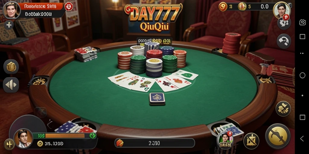 Tampilan gameplay QiuQiu yang menarik dan seru di DAY777.
