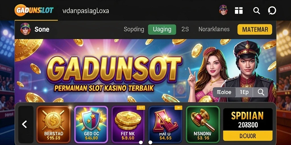 Tampilan gameplay GADUNSLOT yang menarik dan seru.