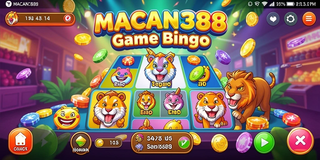 Screenshot gameplay Bingo yang menggembirakan di MACAN388.