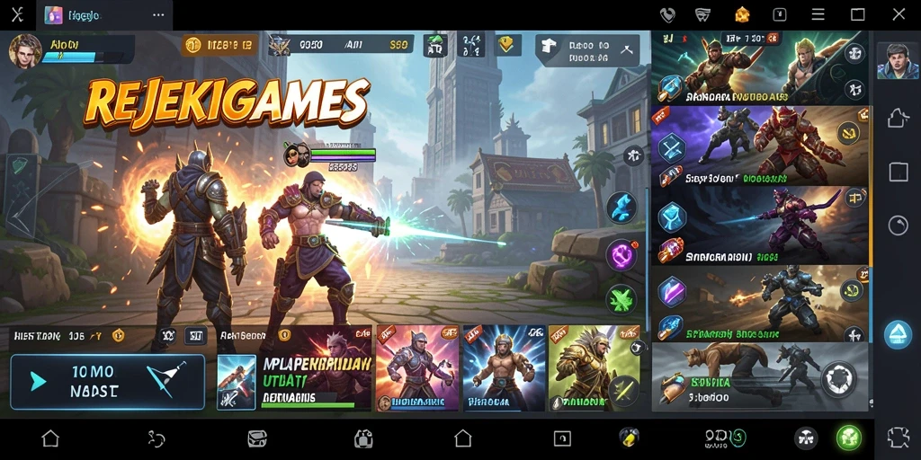 Tampilan antarmuka REJEKIGAMES yang sederhana dan intuitif.