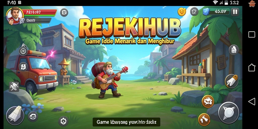 Gameplay <strong>REJEKIHUB</strong> yang dinamis dan menarik dengan elemen Idle.