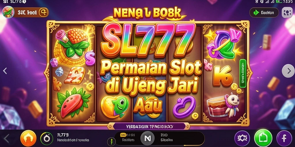 Tampilan menarik gameplay SL777 yang penuh warna dan seru.