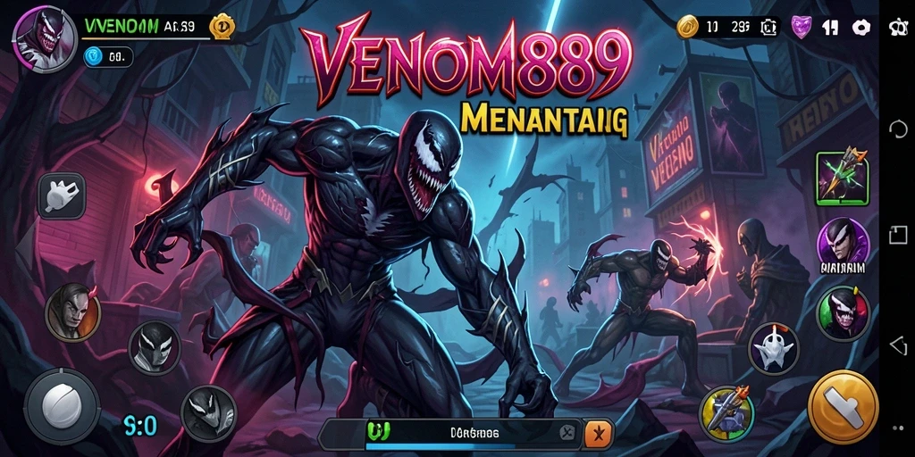Tampilan dinamis gameplay VENOM889 yang mengasyikkan.